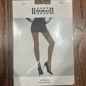 NWT Wolford Satinee 30 light support XS